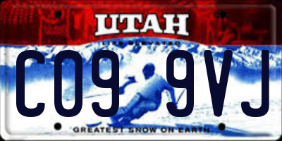 UT license plate C099VJ
