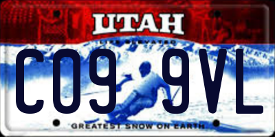 UT license plate C099VL