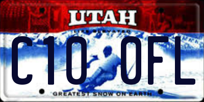 UT license plate C100FL