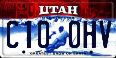UT license plate C100HV