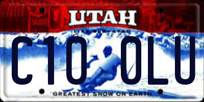 UT license plate C100LU