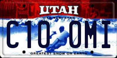 UT license plate C100MI