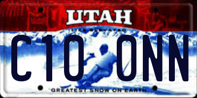 UT license plate C100NN