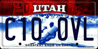 UT license plate C100VL