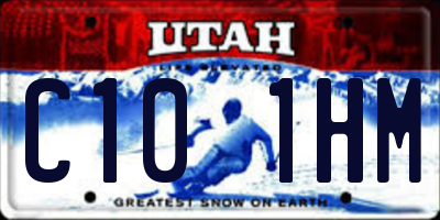 UT license plate C101HM