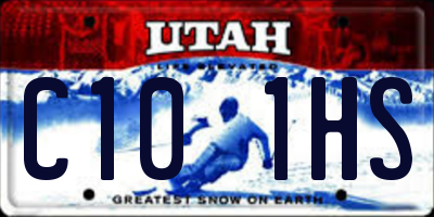 UT license plate C101HS