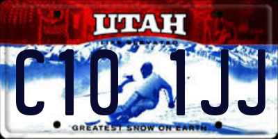 UT license plate C101JJ