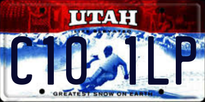 UT license plate C101LP