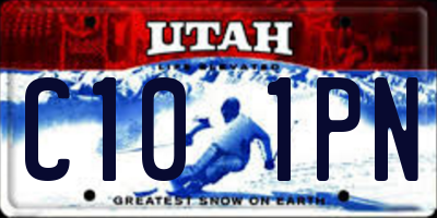 UT license plate C101PN