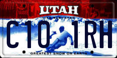 UT license plate C101RH