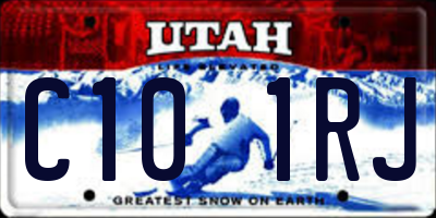 UT license plate C101RJ