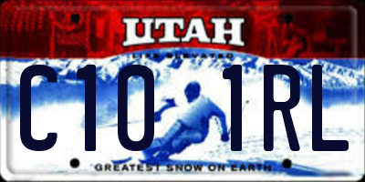 UT license plate C101RL