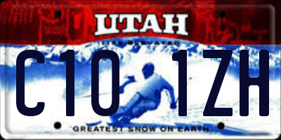UT license plate C101ZH
