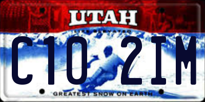 UT license plate C102IM