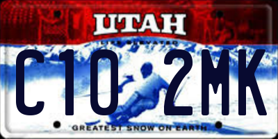 UT license plate C102MK