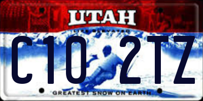 UT license plate C102TZ
