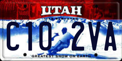 UT license plate C102VA