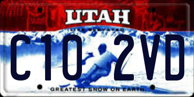 UT license plate C102VD