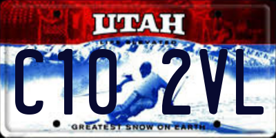 UT license plate C102VL