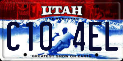 UT license plate C104EL