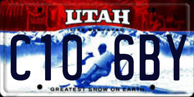 UT license plate C106BY