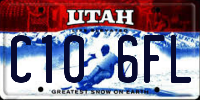 UT license plate C106FL