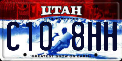 UT license plate C108HH
