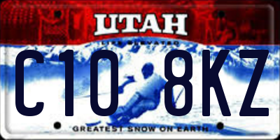 UT license plate C108KZ