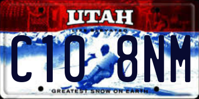 UT license plate C108NM