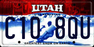 UT license plate C108QU