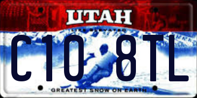 UT license plate C108TL