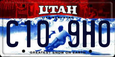 UT license plate C109HO
