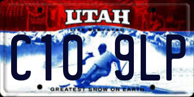 UT license plate C109LP