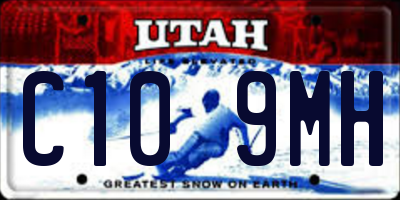 UT license plate C109MH