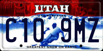 UT license plate C109MZ