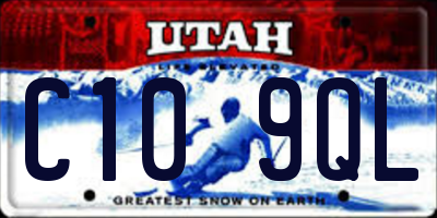 UT license plate C109QL