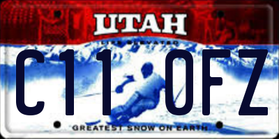 UT license plate C110FZ