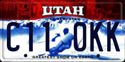 UT license plate C110KK
