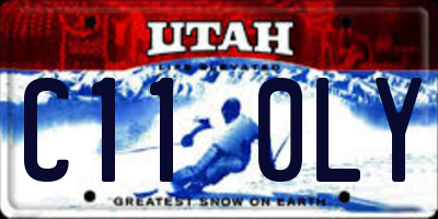 UT license plate C110LY