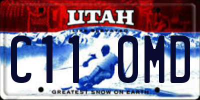 UT license plate C110MD