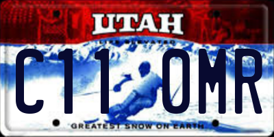 UT license plate C110MR