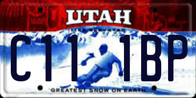 UT license plate C111BP
