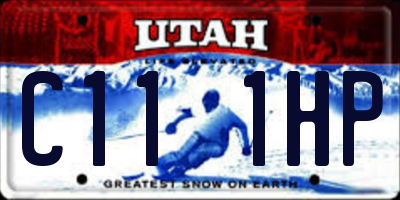 UT license plate C111HP