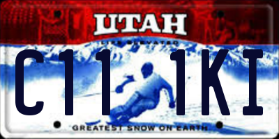 UT license plate C111KI
