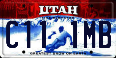UT license plate C111MB