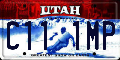 UT license plate C111MP
