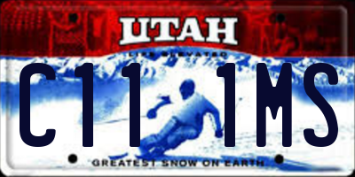 UT license plate C111MS