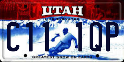UT license plate C111QP