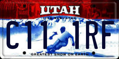 UT license plate C111RF