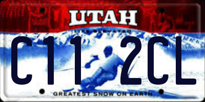 UT license plate C112CL